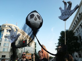 Climate change protesters in Washington, D.C. on Sept. 23, 2019.