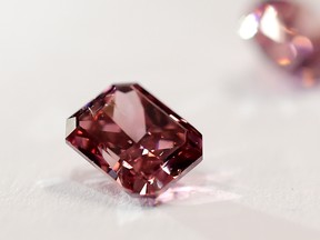 The annual Argyle Pink Diamonds Tender is arranged for a photograph at the Argyle diamond mine operated by the Rio Tinto Group in the East Kimberly region of Western Australia, Australia, on Friday, July 12, 2019.