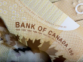The Canadian dollar would depreciate by roughly 15 per cent, the Bank of Canada said in its scenario.