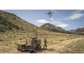 For military use and other applications, tethered drones can deliver persistent situational awareness. They connect to a base station, or vehicle, that provides continuous power and secure communications.