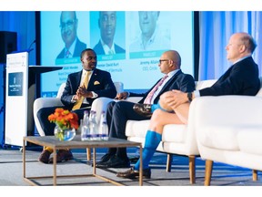 The keynote conversation between Bermuda Premier David Burt and Circle CEO Jeremy Allaire, moderated by Jessel Mendes, BDA Board Member and Partner at EY