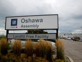 The GM plant in Oshawa, Ont.