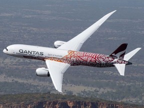 Qantas Boeing 787 Dreamliner aircraft.