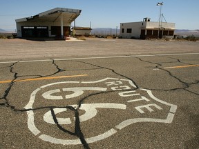 Route 66, which in the 1930s depression was a western migration route for people looking for work.