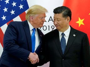 .S. President Donald Trump meets with China's President Xi Jinping at the start of their bilateral meeting at the G20 leaders summit in Osaka, Japan, June 29, 2019.