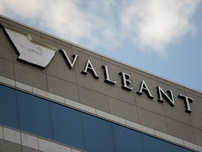 Valeant Pharmaceuticals International Inc. signage in 2016.