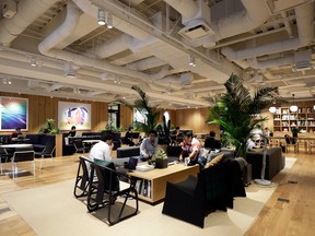 A WeWork co-working space in Japan.