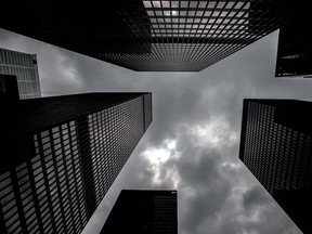 Bank towers in Toronto's financial district.