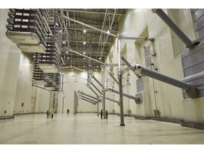 Inside the Valve Hall of the Champa-Kurukshetra HVDC Converter Station, image courtesy of GE