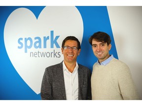 New Spark Networks CEO Erich Eichmann (left) with board director Jeronimo Folgueira