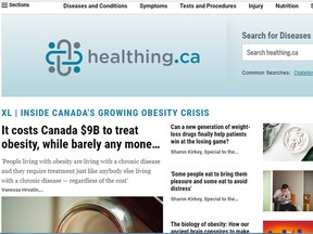 Postmedia's newest website, healthing.ca.