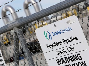 A TransCanada Keystone Pipeline pump station outside Steele City, Nebraska. A spill in rural North Dakota last week has shut the pipeline down.
