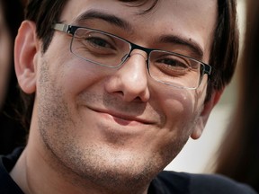 Former drug company executive Martin Shkreli exits U.S. District Court after being convicted of securities fraud in the Brooklyn borough of New York City in August, 2017.