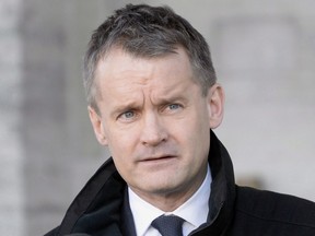 Seamus O'Regan addresses the media following a swearing in ceremony at Rideau Hall in Ottawa on Jan. 14, 2019.