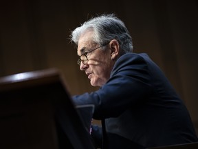 Jerome Powell, chairman of the U.S. Federal Reserve, speaks during a Joint Economic Committee hearing on Capitol Hill in Washington, D.C., U.S., on Wednesday, Nov. 13, 2019.