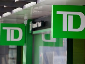 Toronto Dominion Bank is proposing the government pursue an open banking model along the lines of the industry-led model in the U.S., where TD already has the necessary technology in place.