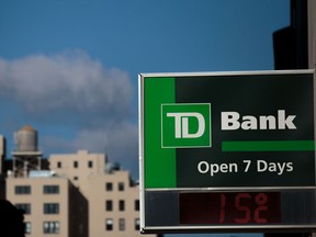 A TD Bank locationin the Brooklyn borough of New York City. Charles Schwab agreed Monday to buy the U.S. discount broker that's 43 per cent owned by Toronto-Dominion in a stock deal valued at US$26 billion.