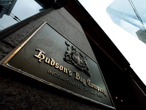A photograph the downtown Toronto flagship Hudson Bay Company store in Toronto on Monday, Jan. 27, 2014.