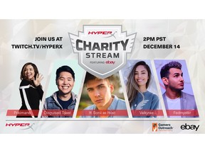 HyperX Partners with eBay and Gamers Outreach for Charity Stream