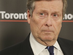 Toronto Mayor John Tory has previously been a staunch supporter of holding the line on property taxes.