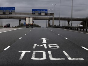 A toll road in the U.K.