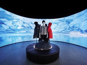 Canada Goose has opened a store featuring a number of themed rooms including a crevasse featuring a crackling ice floor, rock walls and arctic sounds.