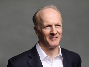 Mark Machin, president and chief executive officer of the Canada Pension Plan Investment Board, poses for a photograph following a Bloomberg Television interview ahead of the World Economic Forum (WEF) in Davos, Switzerland, on Monday, Jan. 20, 2020.