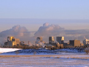 The Regina, Saskatchewan, skyline.