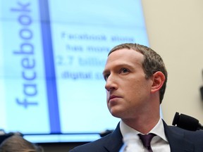 acebook Chairman and CEO Mark Zuckerberg testifies at a House Financial Services Committee hearing in Washington, U.S., October 23, 2019.