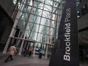 Brookfield Place in Toronto. The asset management firm has an interest in runing energy infrastructure and the funds to buy it, says one analyst.