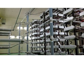 A converter in the Jeju-Haenam HVDC refurbishment project (South Korea) using the updated H450 valve. Image courtesy of GE.