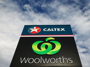 A general view of a Caltex Woolworths petrol station in Geelong on August 10, 2017 in Melbourne, Australia.