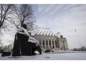 The Supreme Court of Canada is seen, Thursday January 16, 2020 in Ottawa. The Supreme Court of Canada is set to decide whether a human-rights lawsuit against a Canadian mining company can be heard in British Columbia, even though it involves events in Eritrea.