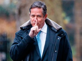 Barclays CEO Jes Staley, CEO Barclays, arrives at Downing Street for a meeting in London on Jan. 11, 2018 in this file photo. Barclays bank on Feb. 13, 2020 gave its full backing for Staley to continue as chief executive amid a UK probe into his historical links with convicted sex offender Jeffrey Epstein.