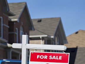 A home for sale in Brantford, Ont. Numbers indicate that young families are leading the move from the city to outside the GTA.