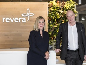 Cathie Brow, senior vice-president of Revera, left, and Tom Wellner, president and CEO of Revera.