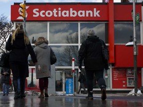 Bank of Nova Scotia on Tuesday beat Wall Street estimates for quarterly profit.