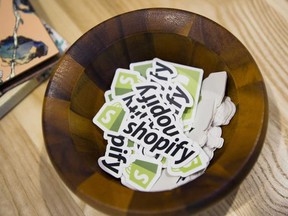 Shopify Inc posted net income of US$771,000, or 1 cent a share, from a loss of US$1.5 million, or 1 cent per share, a year ago.