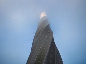 Thyssenkrupp's elevator test tower is pictured in Rottweil, Germany, January 21, 2020.