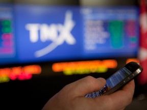 At 09:34 a.m. ET, the Toronto Stock Exchange's S&P/TSX composite index was up 43.3 points, or 0.24 per cent, at 17,783.87.