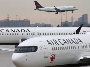 Canadian airline stock prices nosedived in early trading on Thursday.