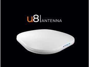 Kymeta u8 antenna is the world's only commercially available flat panel electronically steered antenna.