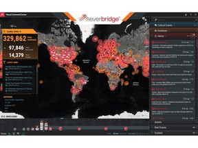 Everbridge COVID-19 Shield visually correlates an organization's people, facilities, assets, and supply chain routes with the latest intelligence on the impact of the virus.