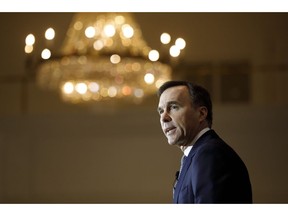 Canada's Minister of Finance Bill Morneau speaks to the Canadian Club of Canada in Toronto, Friday, March 6, 2020.