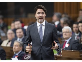 Prime Minister Justin Trudeau responds to a question during Question Period in the House of Commons Tuesday March 10, 2020 in Ottawa. Trudeau plans today to announce federal funding to help provincial health-care systems cope with the increasing number of new coronavirus cases and to help Canadian workers who are forced to isolate themselves.