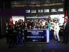 Enthusiast Gaming rings the bell as it goes public on the TSX Venture Exchange.