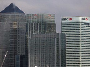 HSBC's London office is in Canary Wharf, a major financial district that hosts many investment banks, including Citi, JPMorgan, Morgan Stanley and Barclays.