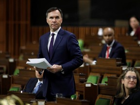 Minister of Finance Bill Morneau speaks in the House of Commons as legislators convene to give the government power to inject billions of dollars in emergency cash to help individuals and businesses through the economic crunch caused by the novel coronavirus outbreak.