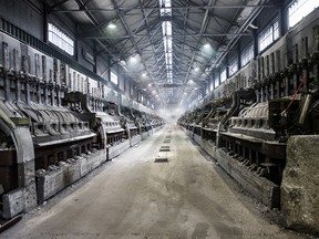 An aluminum smelter in Quebec.