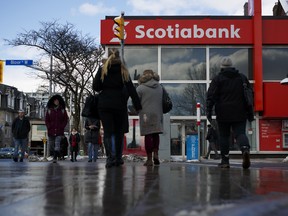 A Bank of Nova Scotia branch in Toronto.